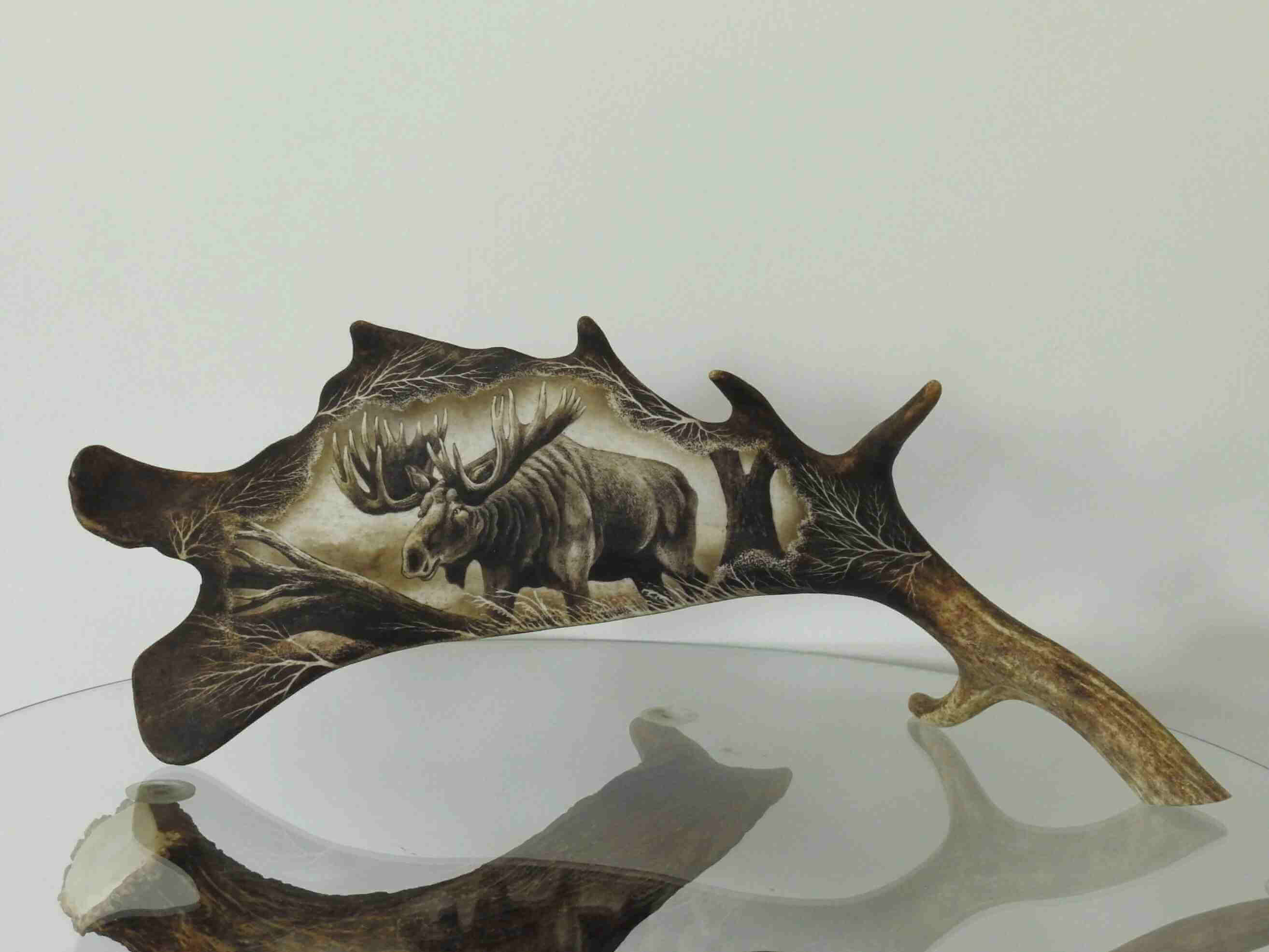 Antler carving