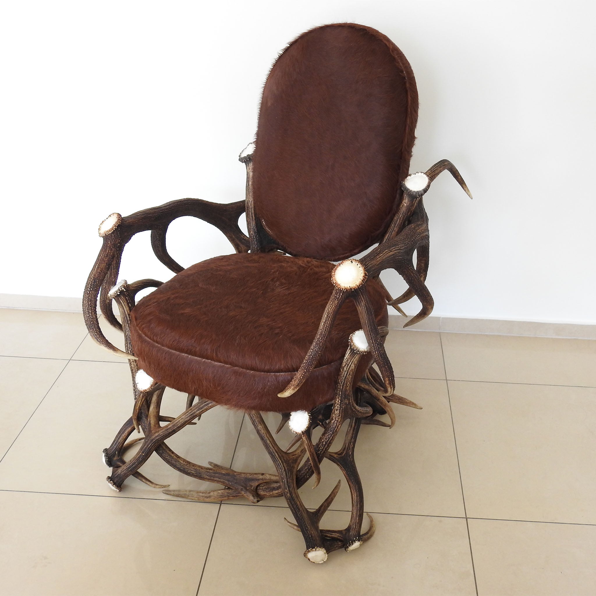 Deer antler chair.
