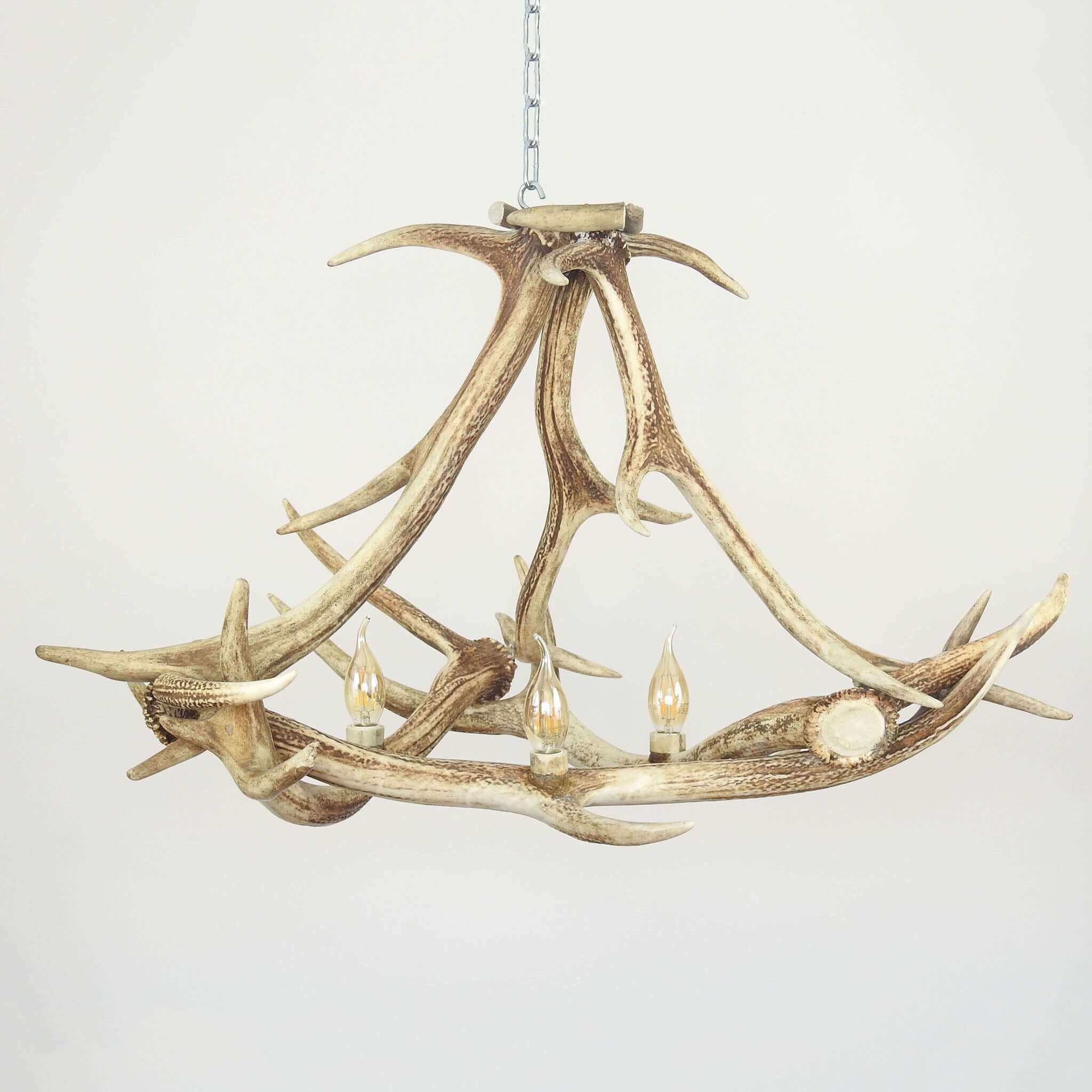 Real modern antler chandelier.