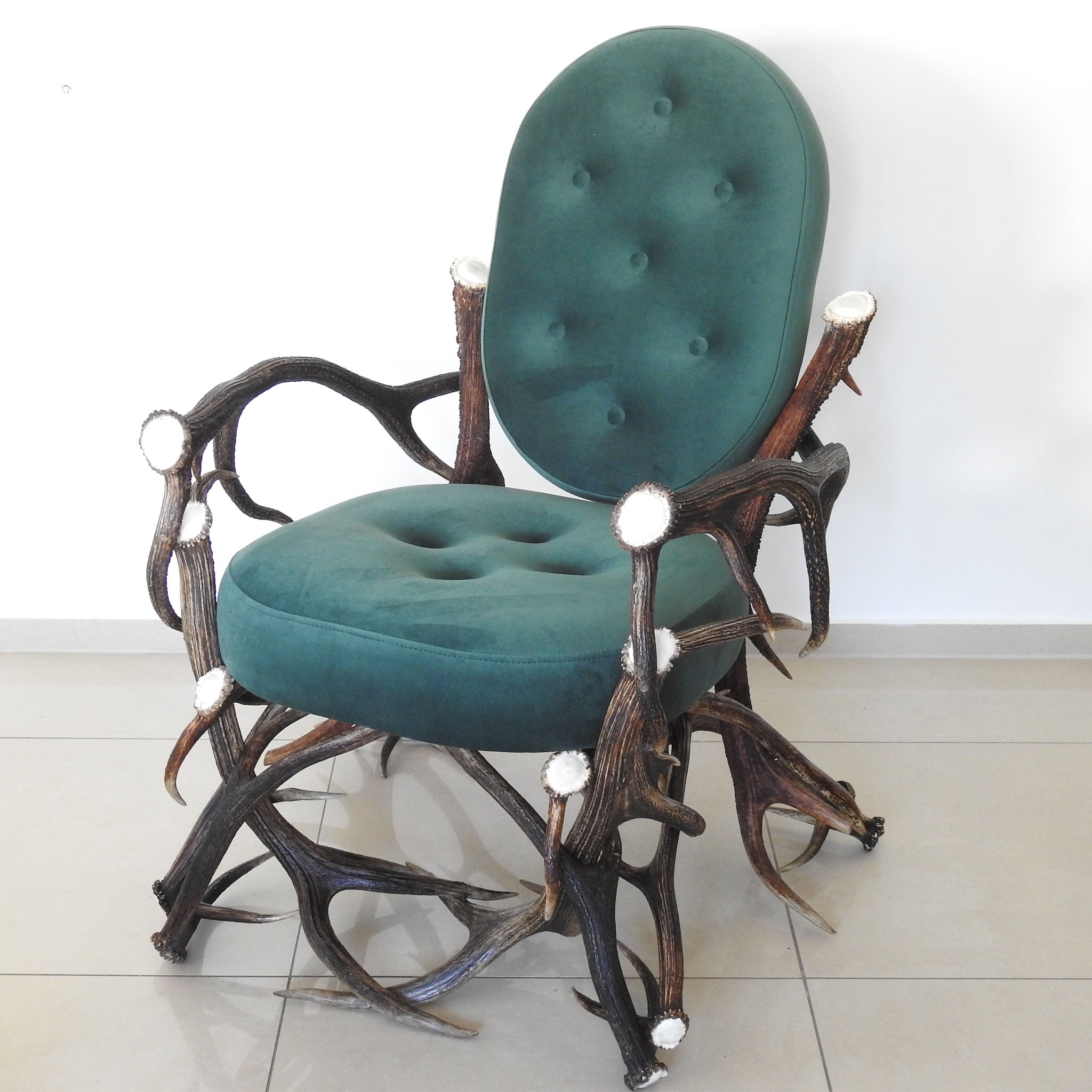 Deer antler chair.
