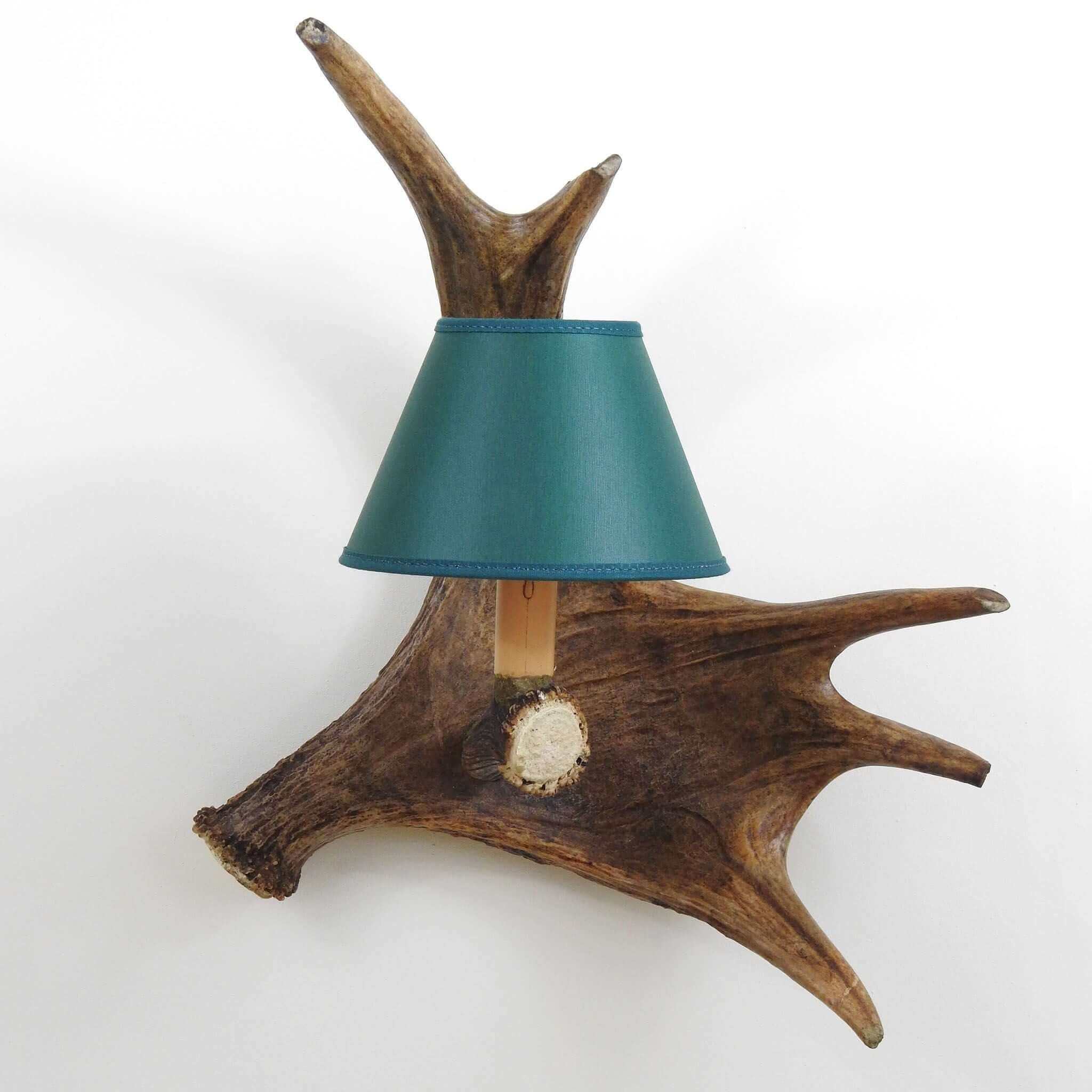 Rustic, moose antler wall light.