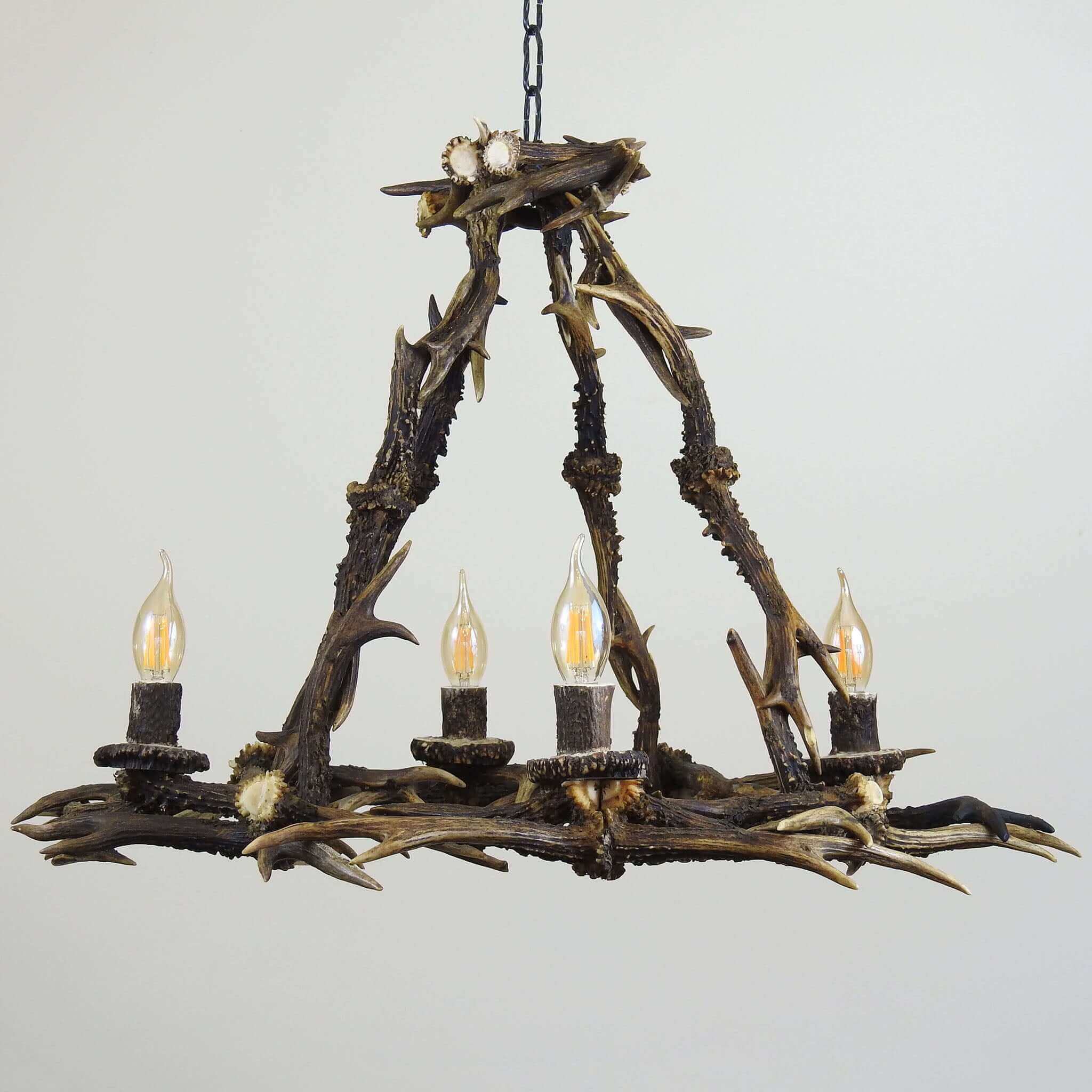 Roe deer antler chandelier for livingroom.