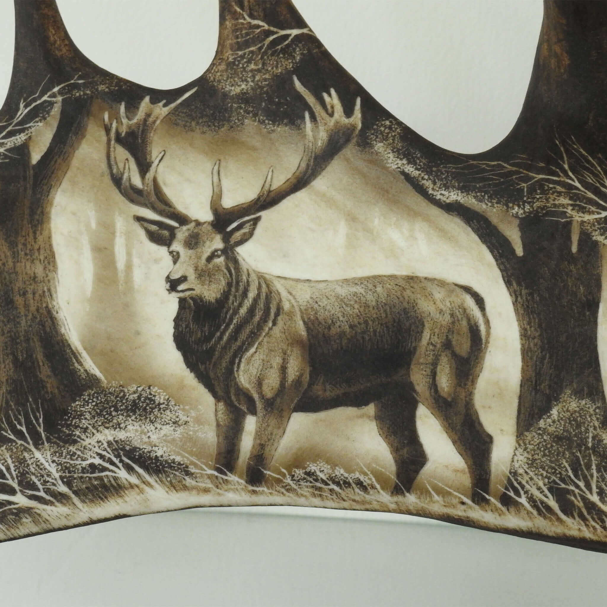 Moose antler carving.