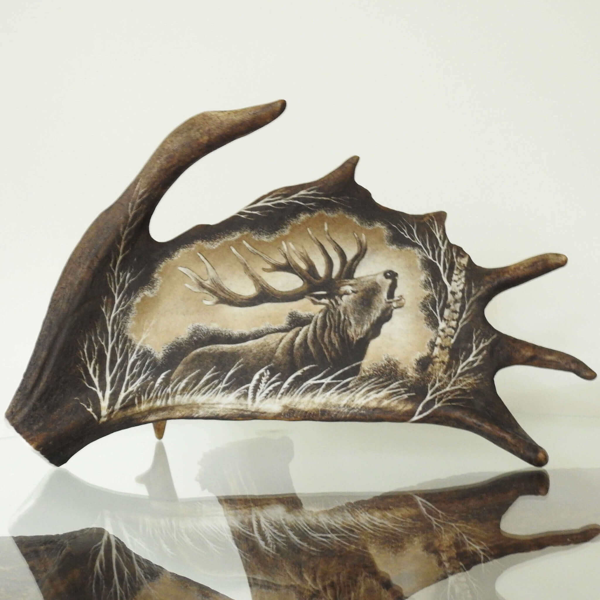 Real deer antler carving.