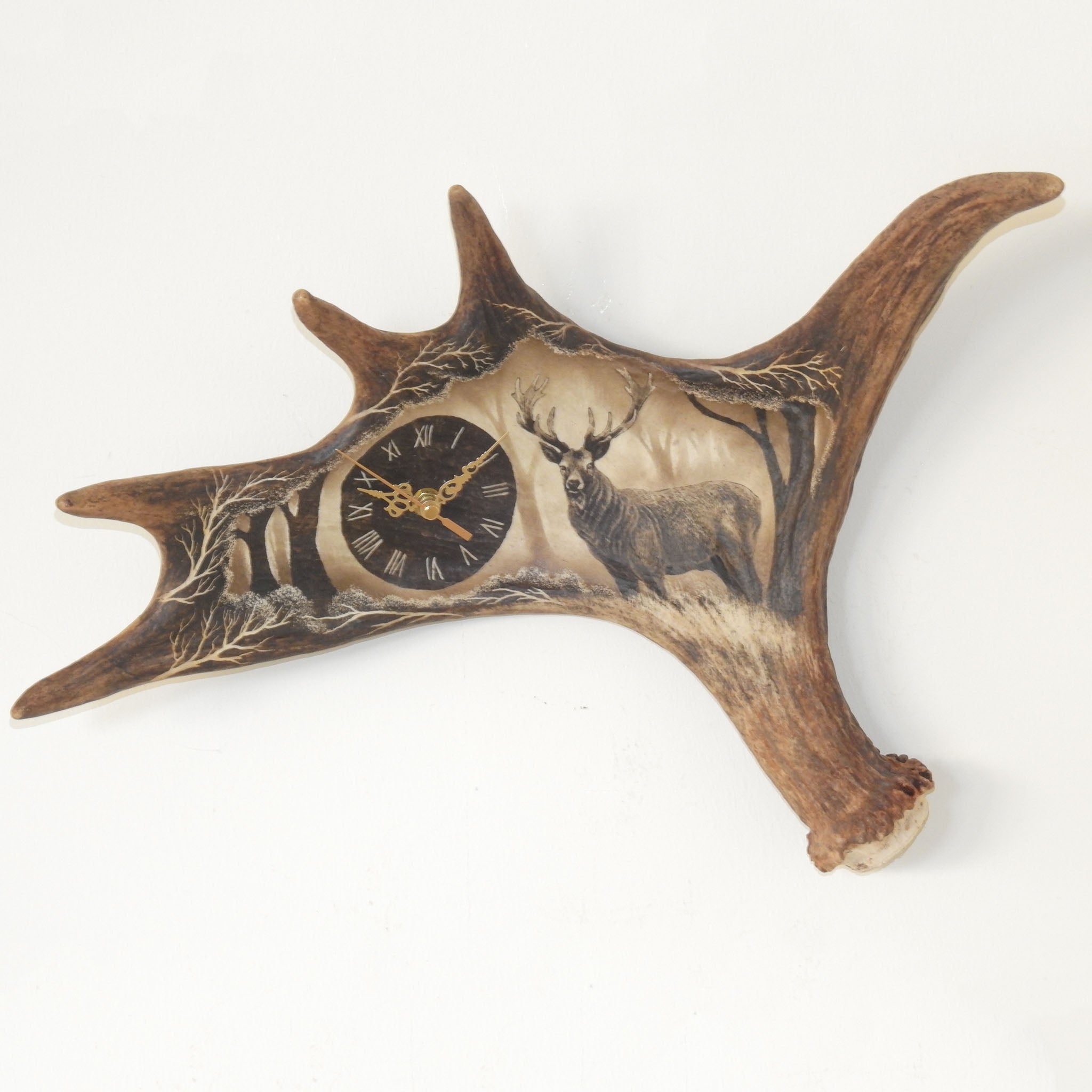 Real moose antler carving.