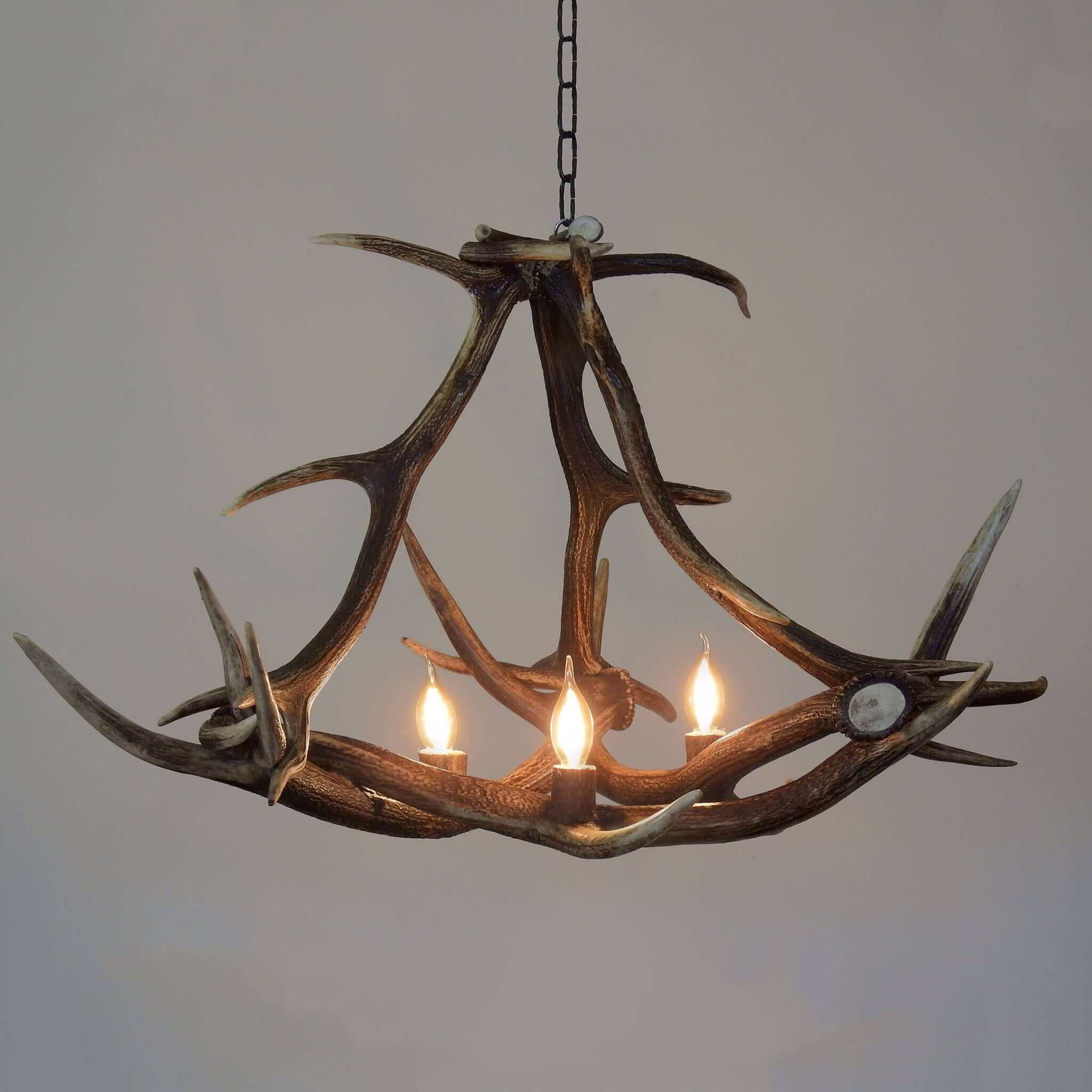 Real elk antler chandelier.