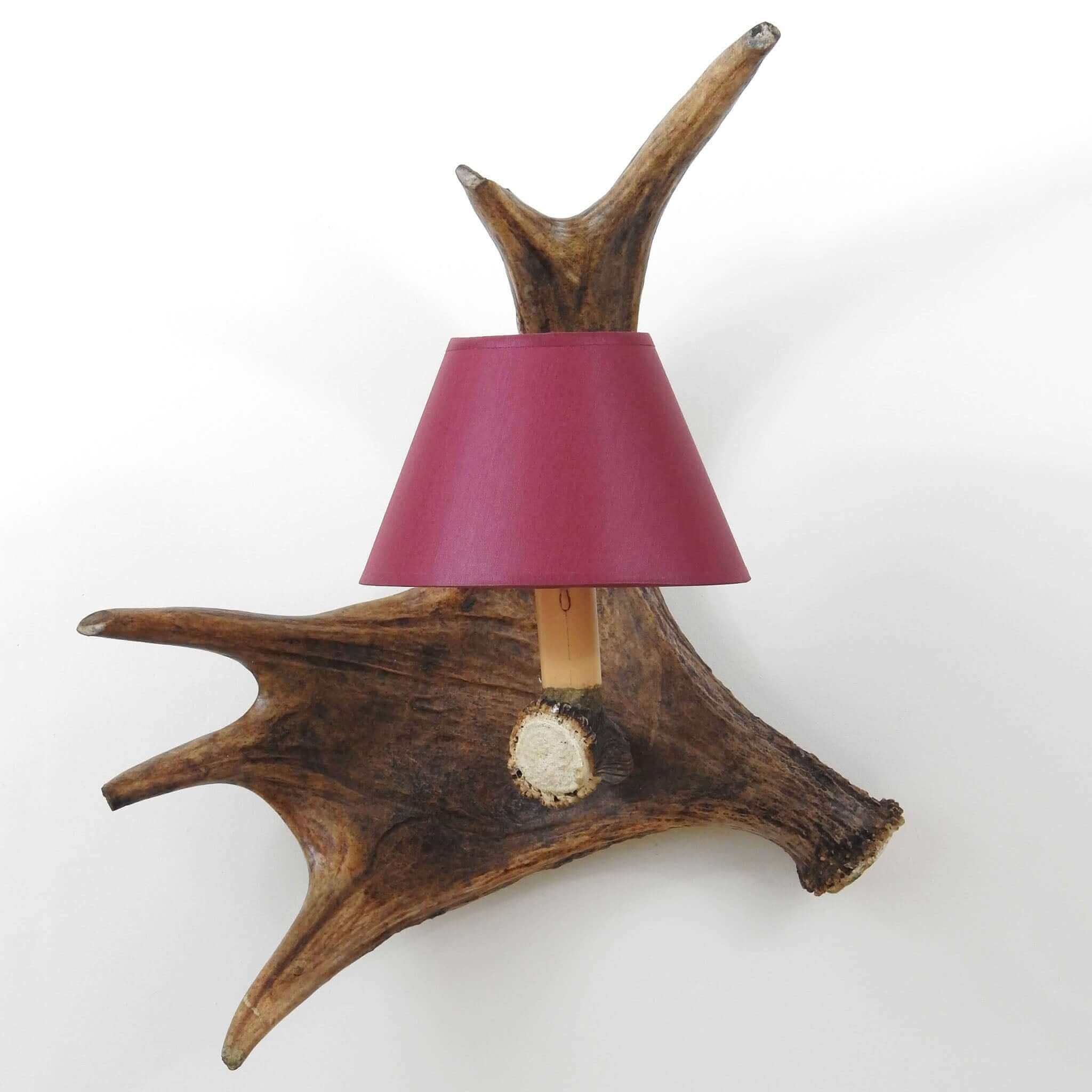 Craft antler wall chandelier.