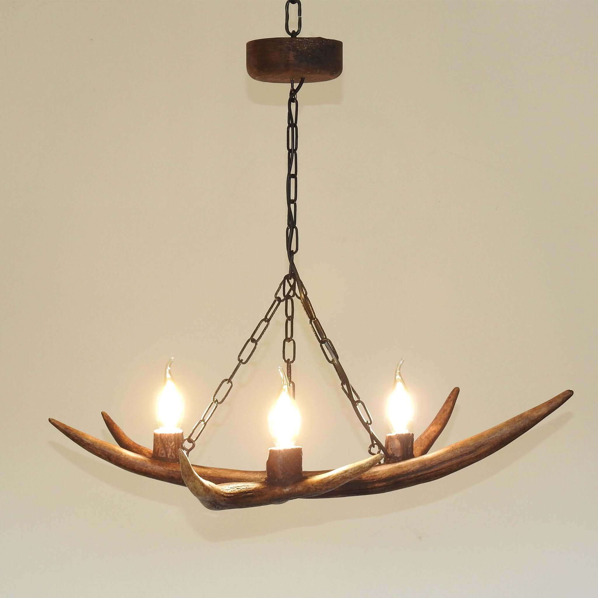 Antler lamp for 3 lights.