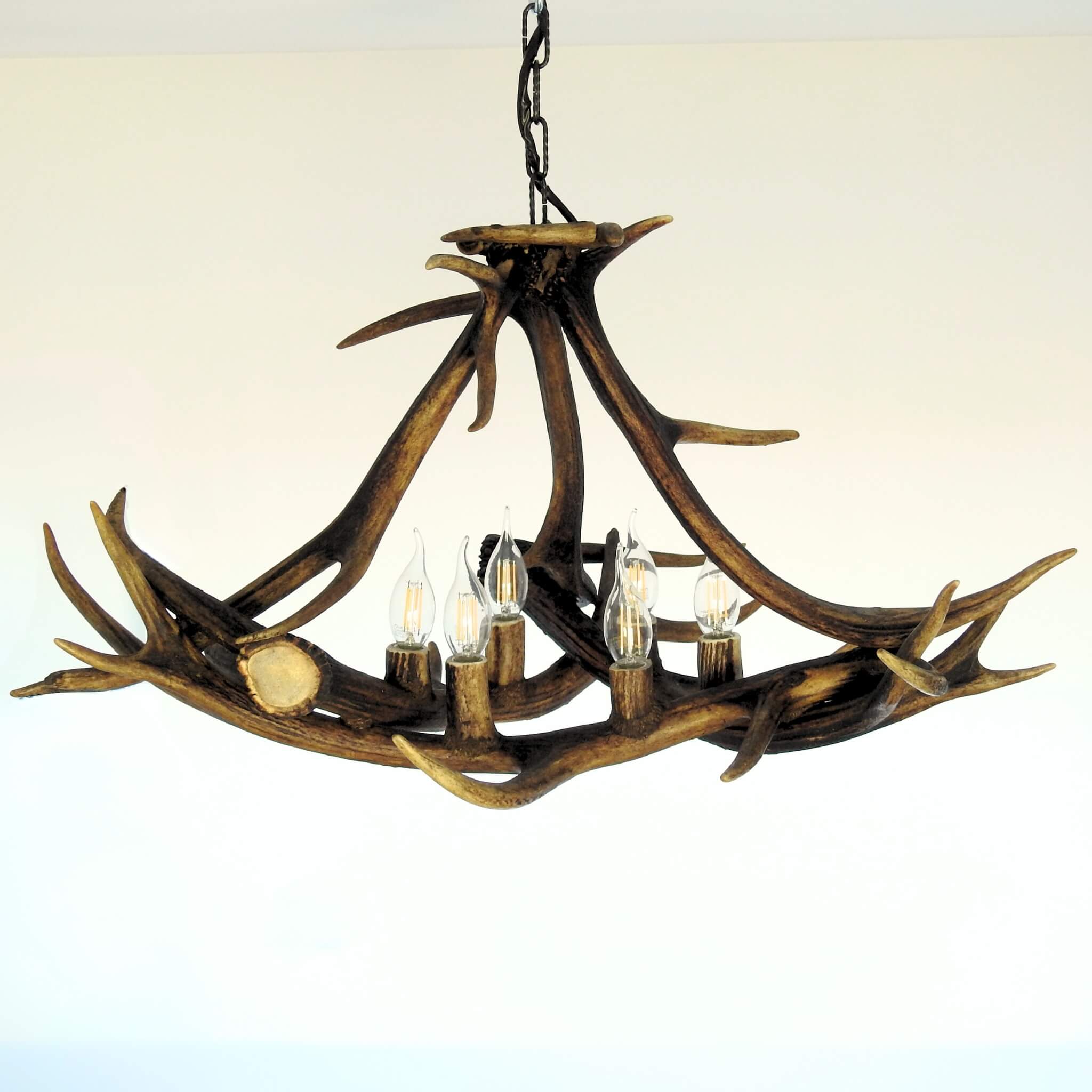 Real antler farmhouse chandelier for sale