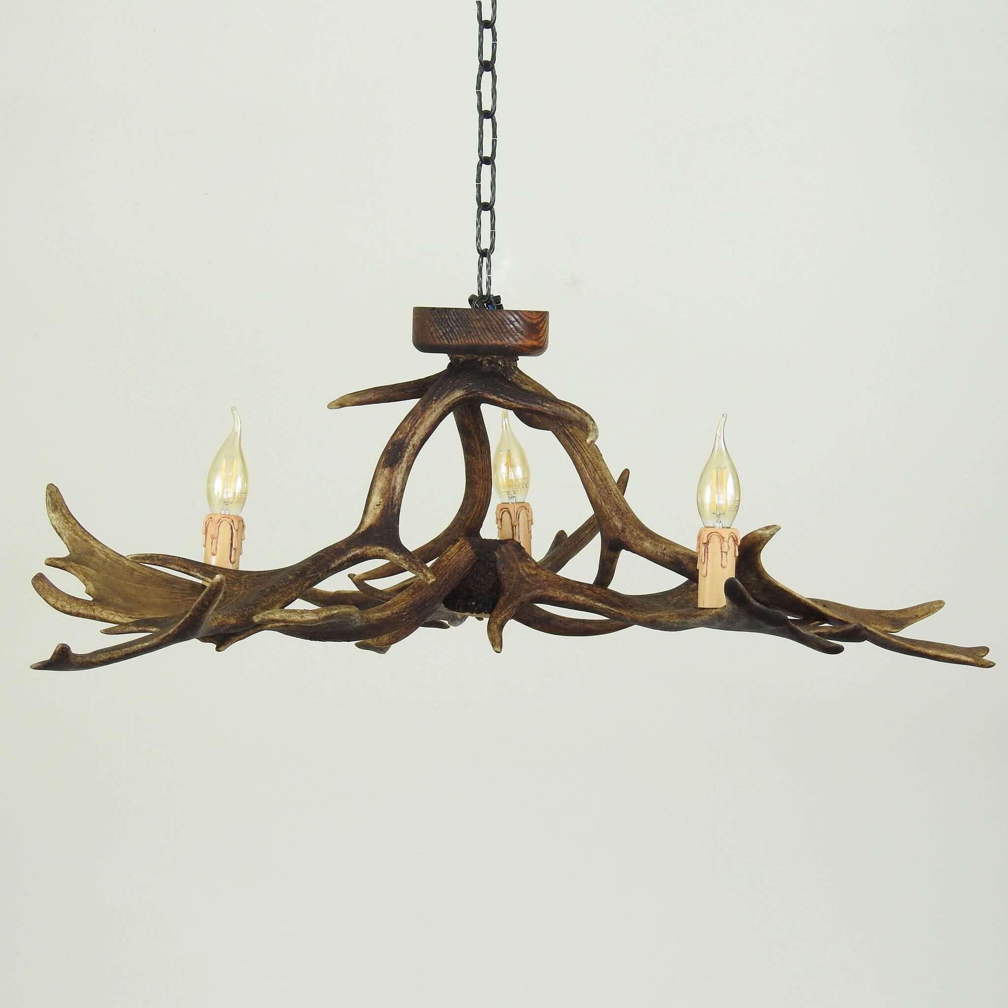 Small antler chandelier for farmhouse.