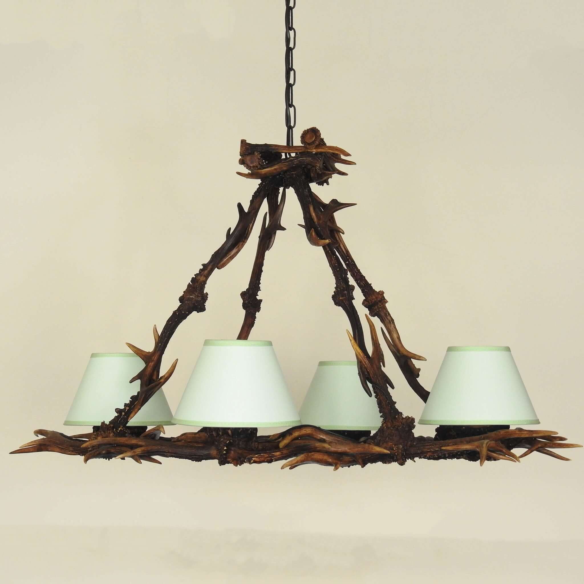 Rustic style antler chandelier.