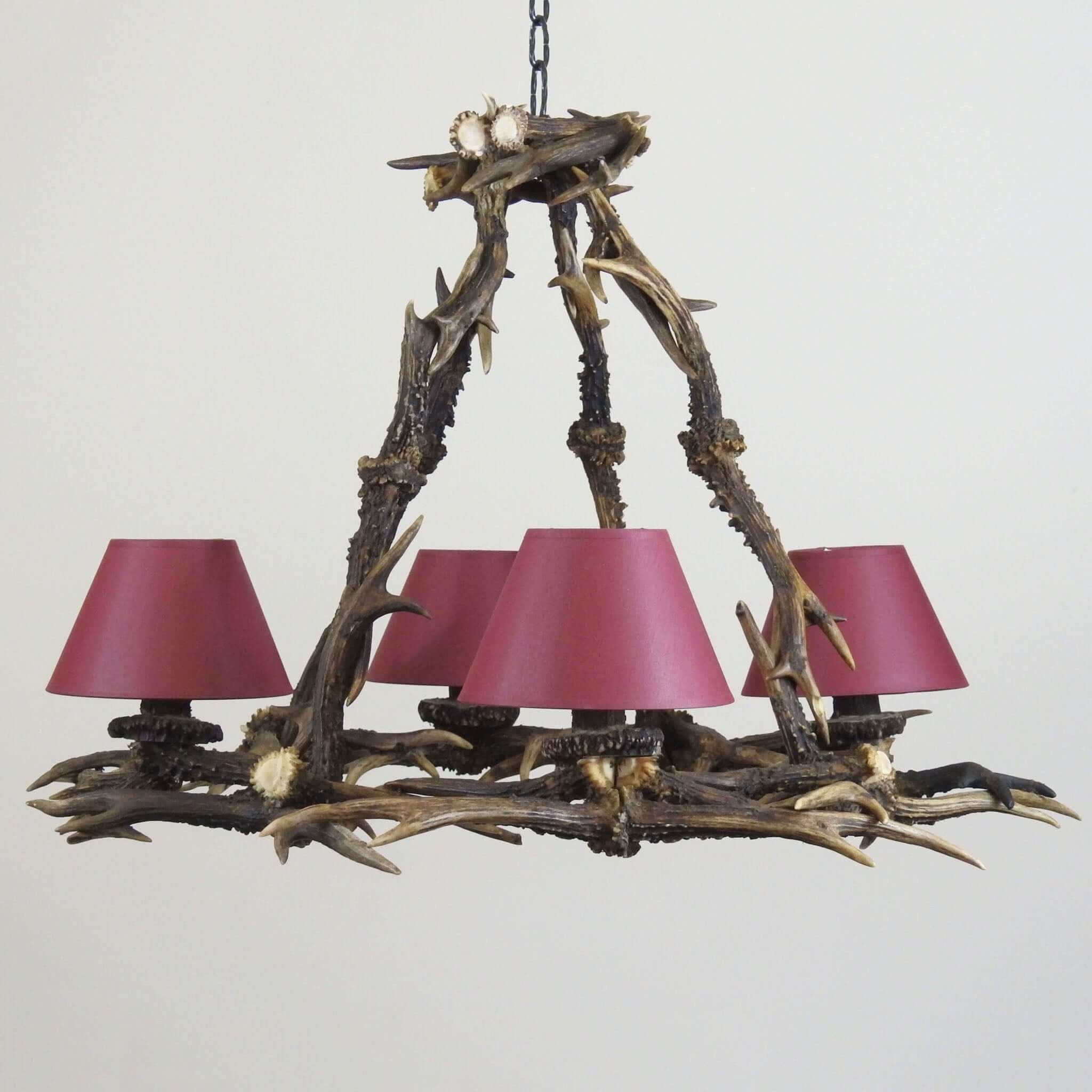 Living room antler chandelier for 4 lights.